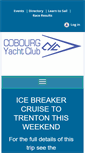 Mobile Screenshot of cobourgyachtclub.ca